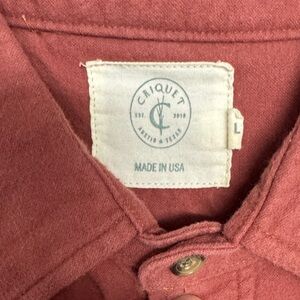 Criquet Brick Red JR Chamois Shirt